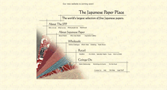 Desktop Screenshot of japanesepaperplace.com